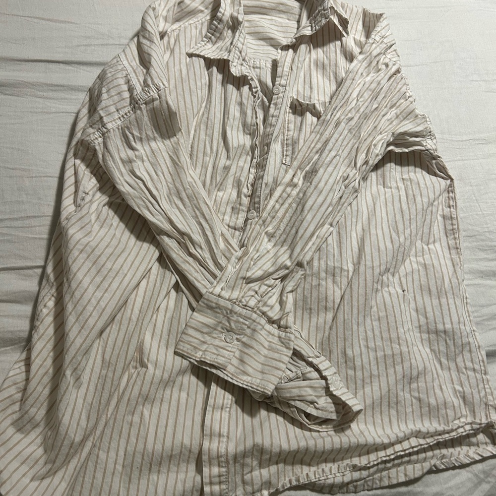 Cotton on button up long sleeve shirt